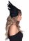 Пов’язка на голову з крилами Leg Avenue Feather headband Black, пір’я та натуральна шкіра