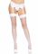 Панчохи-сітка для кріплення на пояс Leg Avenue Nylon Fishnet Thigh Highs One size, White