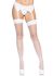 Панчохи-сітка для кріплення на пояс Leg Avenue Nylon Fishnet Thigh Highs One size, White