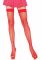 Панчохи-сітка Leg Avenue Nylon Fishnet Thigh Highs One size, Red, дрібна сітка
