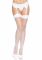 Панчохи-сітка зі швом Leg Avenue Backseam Thigh Highs White, one size