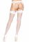 Панчохи-сітка зі швом Leg Avenue Backseam Thigh Highs White, one size