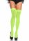 Щільні неонові панчохи Leg Avenue Nylon Thigh Highs Neon Green, One Size