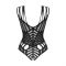Боді з великими вирізами Obsessive B139 crotchless teddy S/M/L, з доступом