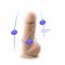 Фалоімітатор з вібрацією SilexD Norman Vibro Flesh (Model 1 size 8,5") + LRS, діаметр 5 см
