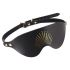 Розкішна маска на очі Zalo Blindfolds Black, натуральна шкіра