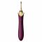 Мультифункціональний вібратор Zalo — Bess 2 Velvet Purple, 4 насадки, підігрів
