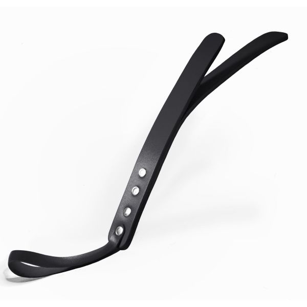 Падл двошаровий Feral Feelings Leather Mini Paddle Black, натуральна шкіра