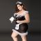 Костюм покоївки JSY «Слухняна Ельма» Plus Size Black, сукня, фартух, головний убір покоївки