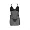 Сорочка Passion DELIENA CHEMISE L/XL black, стрінги із заниженою талією