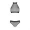 Білизна з відкритим доступом Passion MOONLIGHT SET S/M black, топ, стрінги