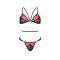 Комплект білизни Passion PEONIA SET L/XL red, бра, трусики