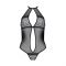 Сітчасте боді з мереживом на грудях Passion SATARA BODY L/XL black