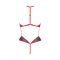 Сітчасте боді з мереживом на грудях Passion SATARA BODY L/XL red