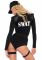 (SALE) Костюм еротичних спецсил Leg Avenue SWAT Team Babe S, боді, пояс, підв’язки, рація, кепка
