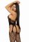 Бодістокінг з відкритим доступом Leg Avenue Net suspender bodystocking One size Black, мереживо