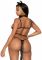 Еротичний костюм кішки Leg Avenue Roleplay Sex Kitten One size Black, боді, вушка, чокер