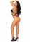 Вініловий тедді Leg Avenue Teddy with strappy open back One size Black