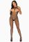 Бодістокінг Leg Avenue Fishnet Halter Bodystocking One size Black, дрібна сітка