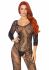 Бодістокінг Leg Avenue Swirl Lace Bodystocking One size Black, ажурна тканина, доступ