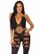 Бодістокінг Leg Avenue Illusion halter bodystocking One size Black, доступ