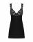 Сорочка бебі-дол з мереживом на грудях Obsessive Donna Dream babydoll XL/2XL Black, стрінги