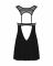 Сорочка бебі-дол з мереживом на грудях Obsessive Donna Dream babydoll XL/2XL Black, стрінги