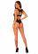 Мереживне боді Obsessive Donna Dream crotchless teddy XL/2XL Black, відкритий доступ