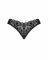 Мереживні стрінги Obsessive Donna Dream crotchless thong XL/2XL Black, відкритий доступ