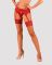 Панчохи під пояс із широким мереживом Obsessive Lacelove stockings XS/S