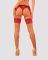 Панчохи під пояс із широким мереживом Obsessive Lacelove stockings M/L