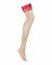 Панчохи під пояс із широким мереживом Obsessive Lacelove stockings M/L