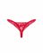 Мереживні стрінги Obsessive Lacelove thong XL/2XL Red, низька посадка