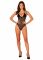 Прозоре боді Obsessive Selinne teddy XS/S Black, дрібна сітка, подвійні бретелі