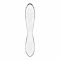 Двосторонній скляний дилдо Satisfyer Dazzling Crystal 1 Transparent, дуже міцний, без стопера