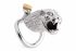 Клітка для пеніса Master Series: Tiger King Cock Cage With Lock, три кільця, замок, три ключі