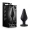 Анальна пробка Blush Temptasia – Fuck Me Anal Plug – Black, основа у вигляді сердечка
