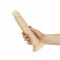 Фалоімітатор Naked Addiction — 9″ Silicone Dual Density Bendable Dildo Vanilla, віброкуля в подаруно
