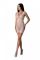 Мінісукня з вертикальним візерунком Passion BS097 One Size, white, плетіння з боків