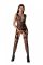 Бодістокінг з плетінням на грудях Passion BS099 One Size, black, відкритий доступ,імітація підв’язок