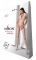 Бодістокінг з плетінням на животику Passion BS100 One Size, white, декоративний шов, з доступом