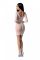 Напівпрозора мінісукня Passion BS101 One Size, white, рукава-мітенки