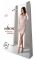 Напівпрозора мінісукня Passion BS101 One Size, white, рукава-мітенки