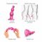 Насадка для страпона Strap-On-Me Dildo Plug Beads Framboise Metallic XXL