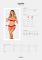Комплект Obsessive Ingridia 2-pcs crotchless set XL/2XL, червоний, з доступом, відкриті груди