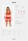 Комплект Obsessive Ingridia 3-pcs set XS/S, червоний, бюстгальтер, стрінги, пояс