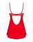 Пеньюар Obsessive Ingridia chemise & thong XL/2XL, червоний, сорочка, стрінги