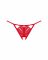 Трусики з доступом Obsessive Ingridia crotchless thong XL/2XL, червоні
