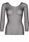 Сітчастий топ Leg Avenue Long Sleeves T-Shiets Black, One Size