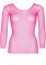 Сітчастий топ Leg Avenue Long Sleeves T-Shirts Neon Pink, One Size